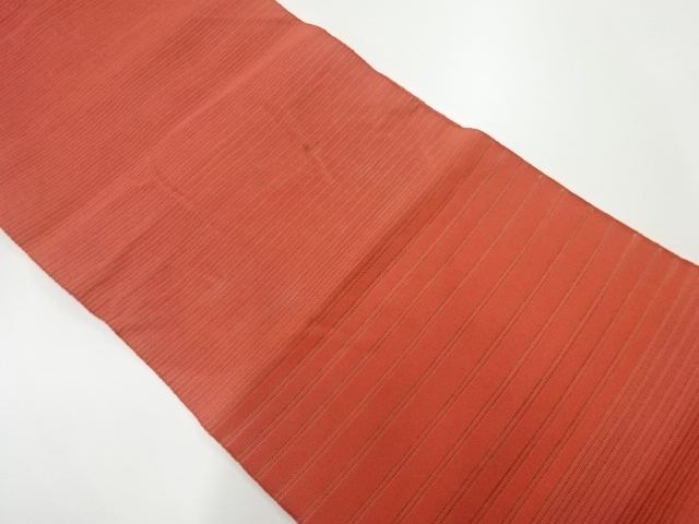 リサイクル　絽綴れ横段模様織出し名古屋帯